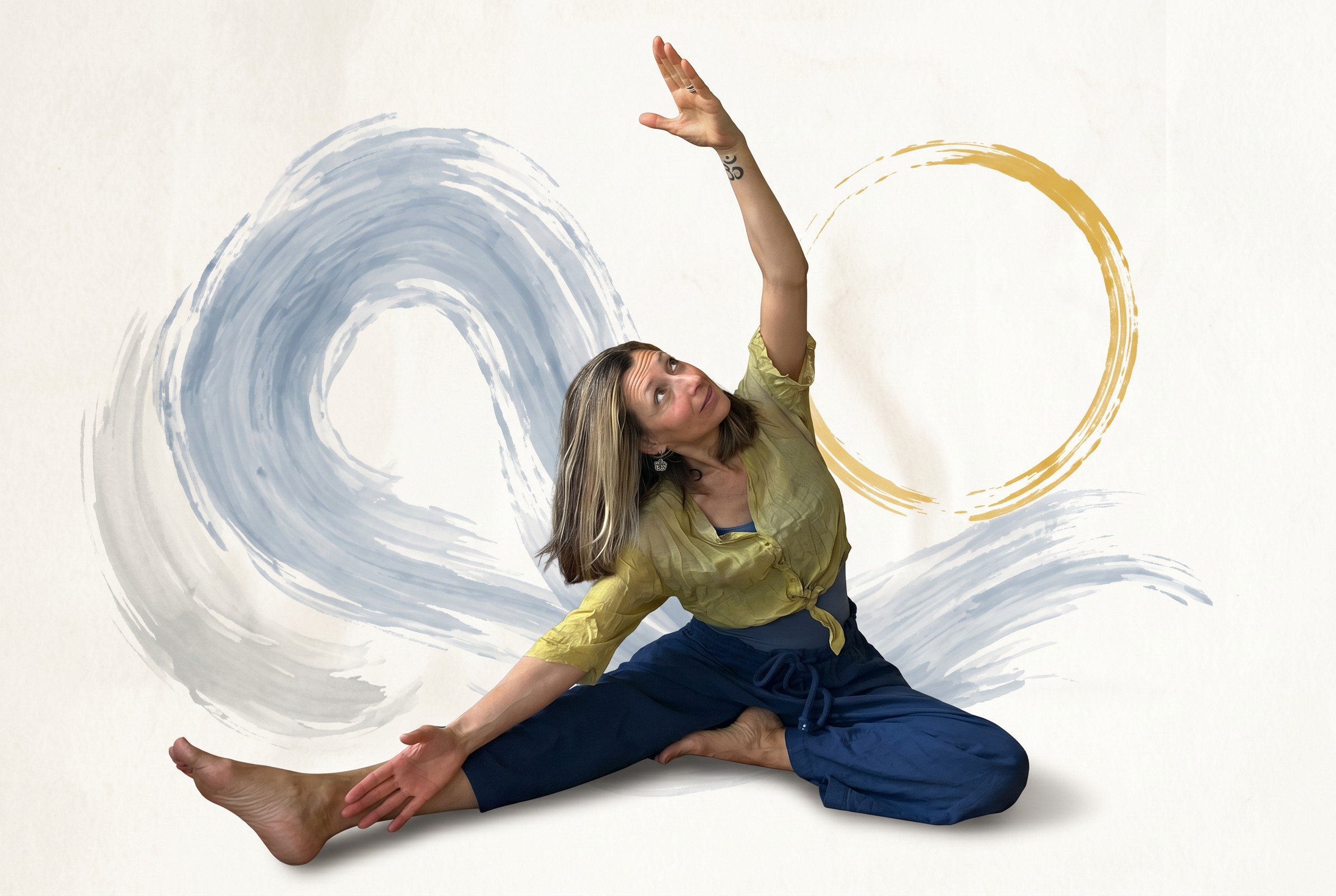 Morana doing yoga