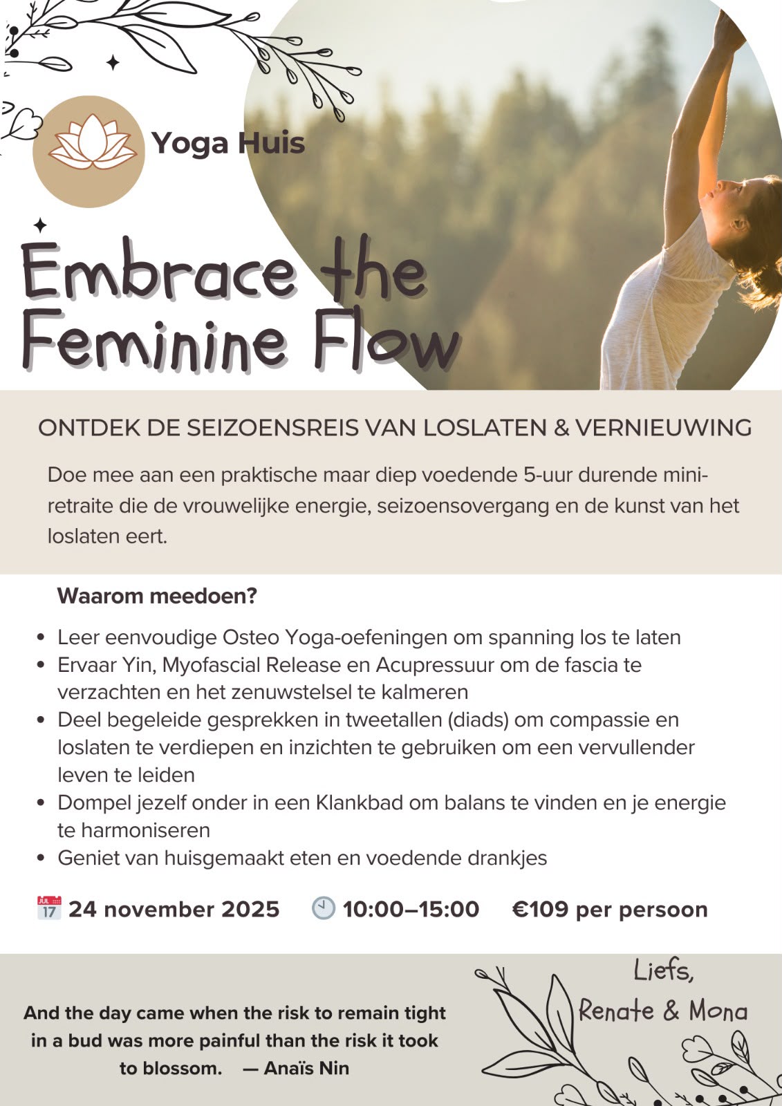 Feminine flow retreat